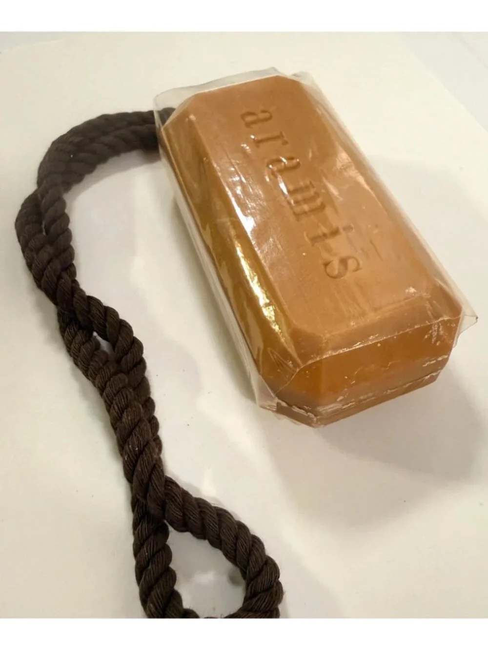 Vintage Aramis Body Shampoo Soap on a Rope Bar Soap New 5.7oz